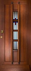WK1364-1 jaren 30 glas in lood en ornamenten