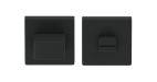 Set toiletgarnituur Vierkant | Soft Touch Black l Dark Metallic
