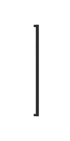 Deurgreep Solid 820mm | Vierkant